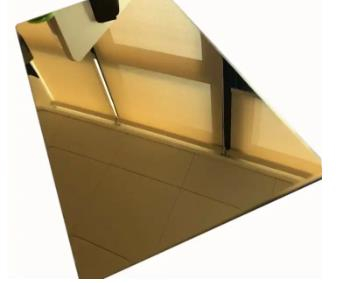 Mirror Gold Stainless Steel Plate